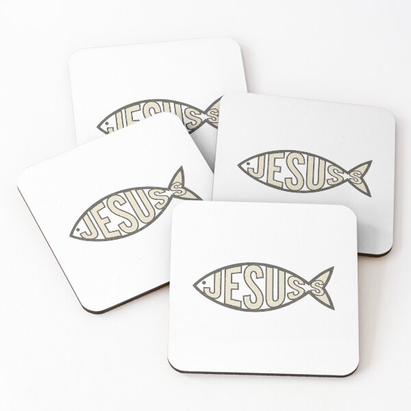 Item preview, Jesus Fish Religious Typography designed and sold by CELESTIAL©️.