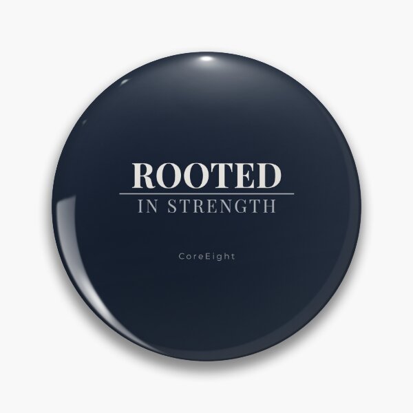 Item preview, ROOTED IN STRENGTH – Minimal Strong Typography | CoreEight (Navy) designed and sold by CoreEight.
