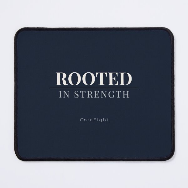 Item preview, ROOTED IN STRENGTH – Minimal Strong Typography | CoreEight (Navy) designed and sold by CoreEight.