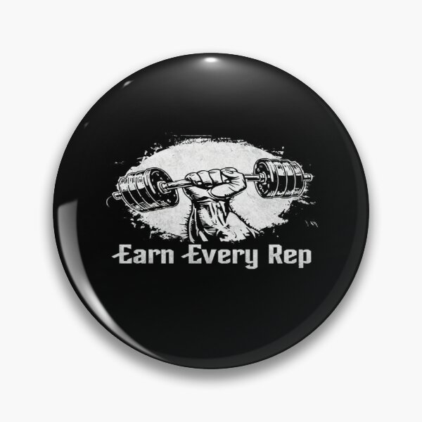 Item preview, Earn Every Rep Gym Motivation | Bold Fitness Quote for Bodybuilders, Lifters & Workout Warriors designed and sold by Bright Nest Studio.