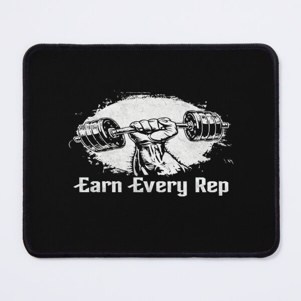 Item preview, Earn Every Rep Gym Motivation | Bold Fitness Quote for Bodybuilders, Lifters & Workout Warriors designed and sold by Bright Nest Studio.