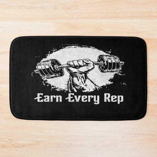 Item preview, Earn Every Rep Gym Motivation | Bold Fitness Quote for Bodybuilders, Lifters & Workout Warriors designed and sold by Bright Nest Studio.