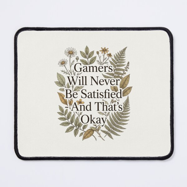 Item preview, Gamers Will Never Be Satisfied Botanical Vintage Fern designed and sold by anass002.