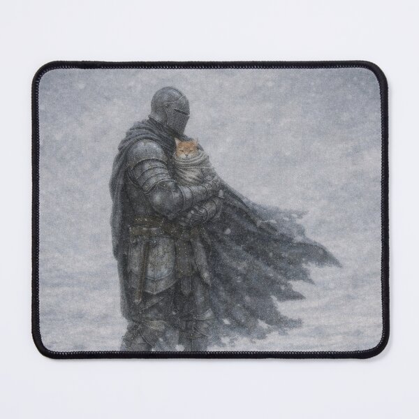 Item preview, Lone Knight in a Snowstorm – Fantasy Art of Endurance and Protection designed and sold by Visualynx.