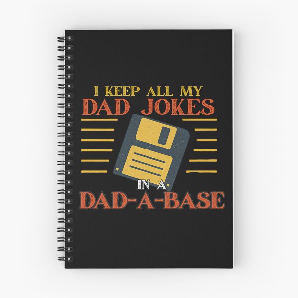 Item preview, I Keep All My Dad Jokes in a Dad-A-Base – Retro Dad Joke Pun with Floppy Disk designed and sold by flagylART.