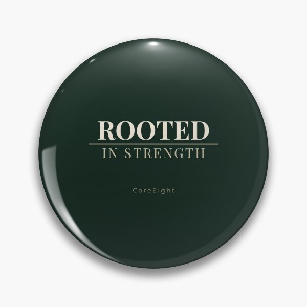 Item preview, ROOTED IN STRENGTH – Minimal Strong Typography | CoreEight (Forest Green) designed and sold by CoreEight.