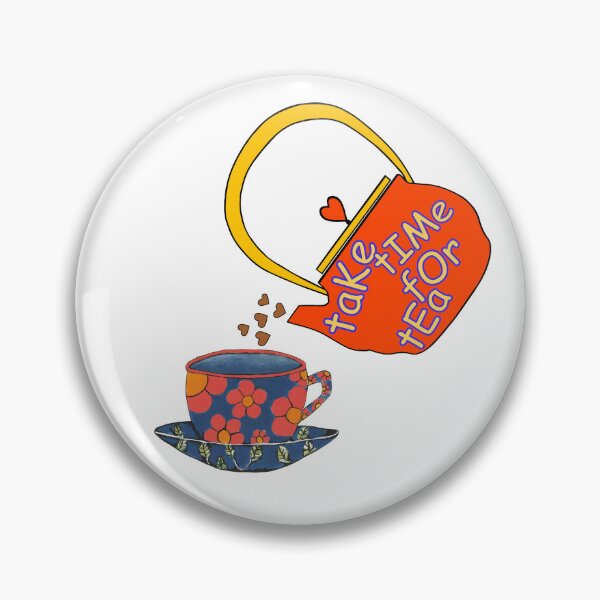 Item preview, Tea Time Tea Cup Tea Pot designed and sold by Sartoris Art.