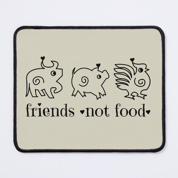 Item preview, Cute Cow Chicken Pig Doodle Friends Not Food designed and sold by TackyTime.