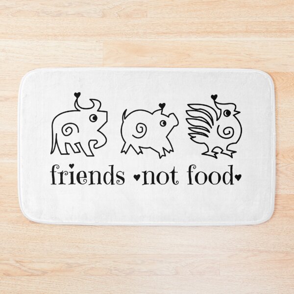 Item preview, Cute Cow Chicken Pig Doodle Friends Not Food designed and sold by TackyTime.