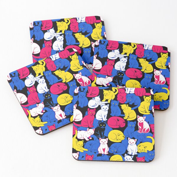 Item preview, Colorful Cat Pattern | Vibrant Feline Art for T-Shirts, Stickers & Home Decor designed and sold by Atelier Nocturne Graphic.