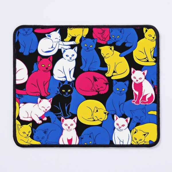 Item preview, Colorful Cat Pattern | Vibrant Feline Art for T-Shirts, Stickers & Home Decor designed and sold by Atelier Nocturne Graphic.