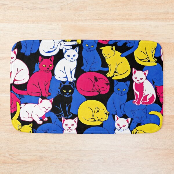 Item preview, Colorful Cat Pattern | Vibrant Feline Art for T-Shirts, Stickers & Home Decor designed and sold by Atelier Nocturne Graphic.