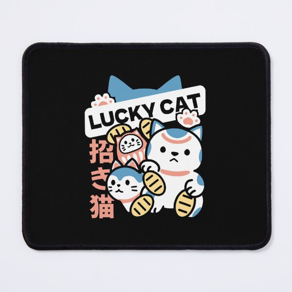 Item preview, Lucky Cat Art – Maneki Neko with Gold Coin and Daruma designed and sold by FlinArt.