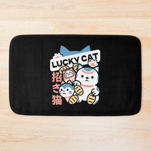 Item preview, Lucky Cat Art – Maneki Neko with Gold Coin and Daruma designed and sold by FlinArt.