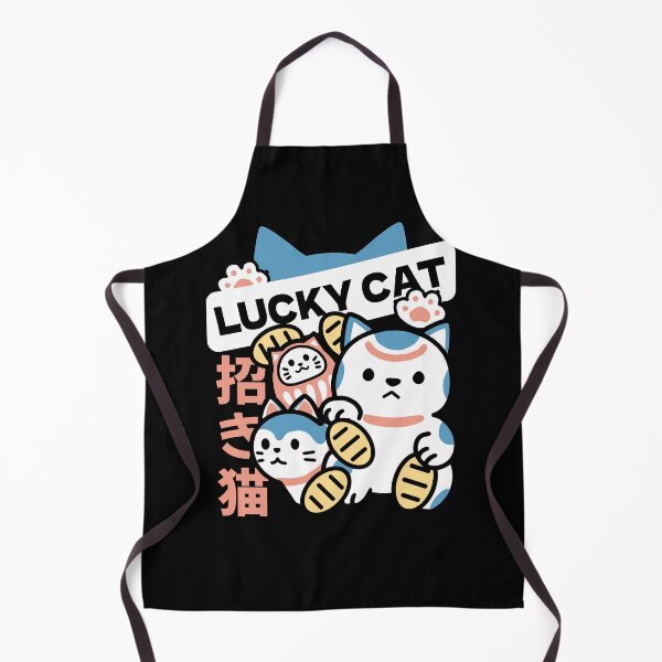 Item preview, Lucky Cat Art – Maneki Neko with Gold Coin and Daruma designed and sold by FlinArt.
