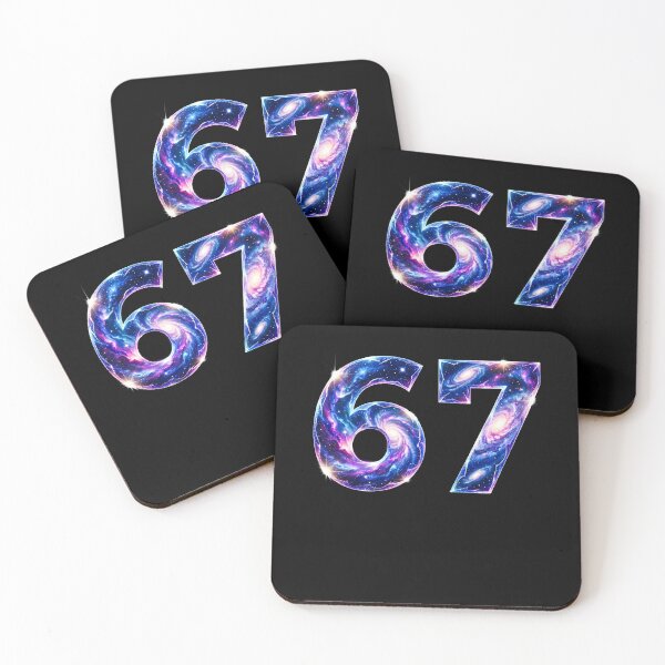 Item preview, 67 Space Galaxy Design | Cosmic Number Aesthetic | Sci-Fi Universe Art designed and sold by 519xdesign.