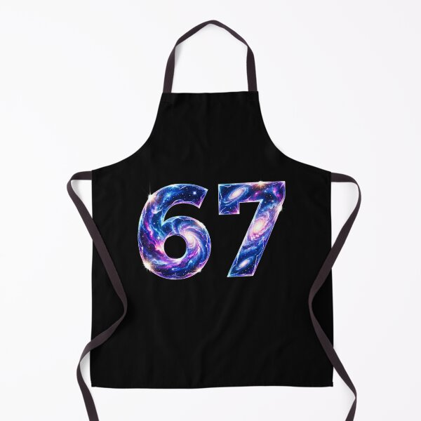 Item preview, 67 Space Galaxy Design | Cosmic Number Aesthetic | Sci-Fi Universe Art designed and sold by 519xdesign.