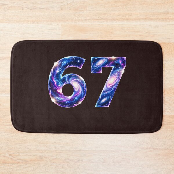 Item preview, 67 Space Galaxy Design | Cosmic Number Aesthetic | Sci-Fi Universe Art designed and sold by 519xdesign.
