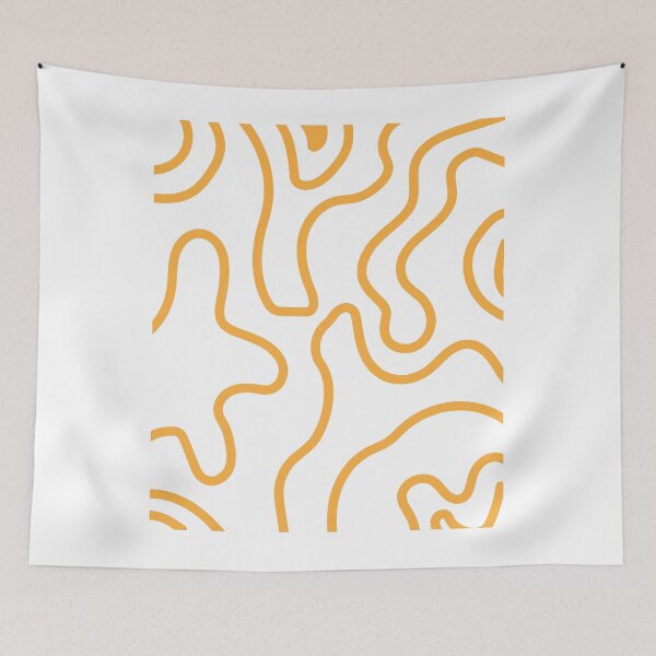 Item preview, Yellow wave pattern designed and sold by artist-lilly.