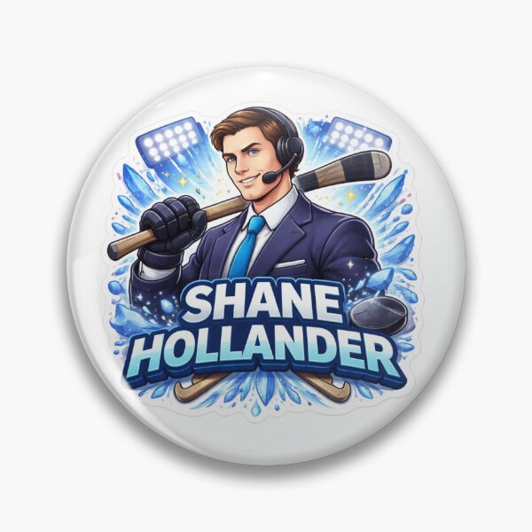 Item preview, Shane Hollander Hockey Anime Sticker – Cool Sports Commentator Ice Rink Design designed and sold by Bigeasy22441.
