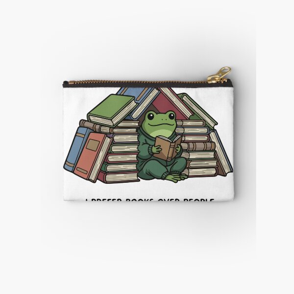 Item preview, Cozy Introvert Frog Hiding in Book Fort Reading Nook designed and sold by Floomart.