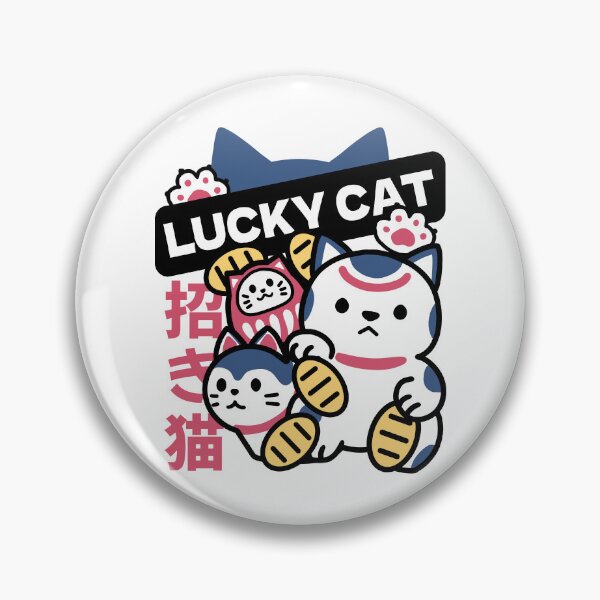 Item preview, Lucky Cat Maneki Neko – Japanese Fortune Cat Design designed and sold by FlinArt.