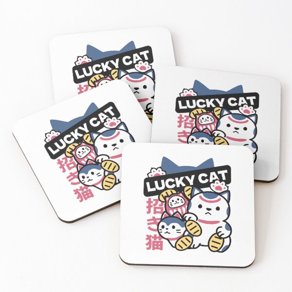 Item preview, Lucky Cat Maneki Neko – Japanese Fortune Cat Design designed and sold by FlinArt.