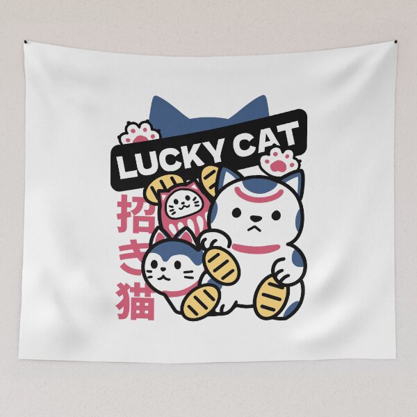 Item preview, Lucky Cat Maneki Neko – Japanese Fortune Cat Design designed and sold by FlinArt.