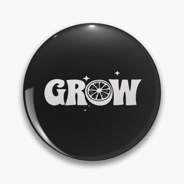Item preview, Bold GROW Typography with Citrus Slice – Motivational Fruit Design for Posters, Tees & Stickers designed and sold by Bright Nest Studio.