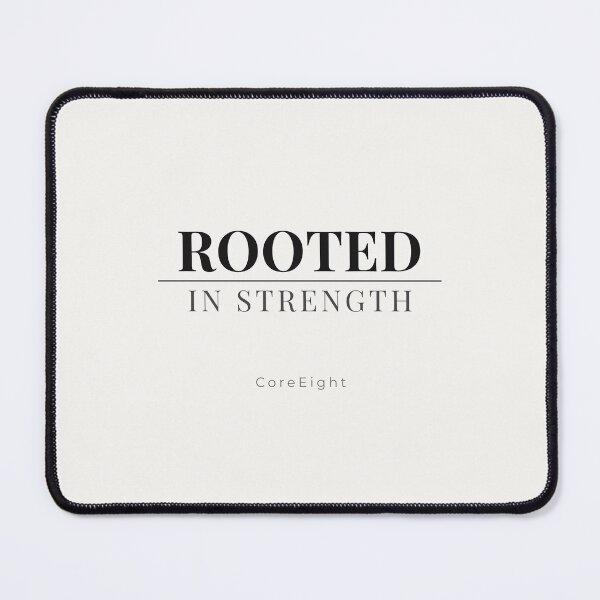 Item preview, ROOTED IN STRENGTH – Minimal Strong Typography | CoreEight (Off-white) designed and sold by CoreEight.