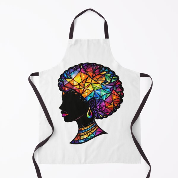 Item preview, Vibrant Geometric Afro Portrait - Rainbow Prism Identity Art designed and sold by DigitalDropArts .