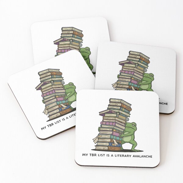 Item preview, Funny Frog Struggling With Giant Leaning Tower of Books designed and sold by Floomart.