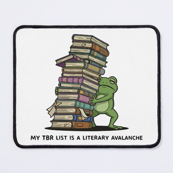 Item preview, Funny Frog Struggling With Giant Leaning Tower of Books designed and sold by Floomart.