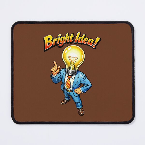 Item preview, Bright Idea – Vintage Light Bulb Head Illustration designed and sold by The Devil's Bargain.