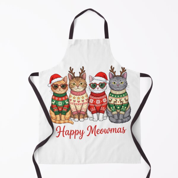Item preview, Happy Meowmas – Cute Christmas Cats in Festive Sweaters designed and sold by LALA-MIRA.