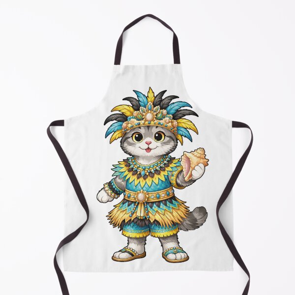 Item preview, Cute Scottish Fold Cat in Bahamian Clothing - Cultural Cat Art designed and sold by HappyPawsWorld.