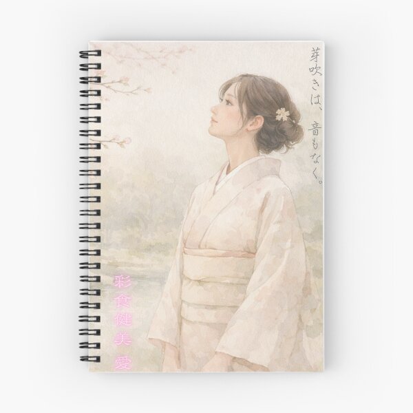 Item preview, Silent Budding — Japanese Spring Watercolor Art (Saishoku-Kenbi AI Art) Vol.05 designed and sold by Yohei-Studio.