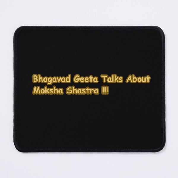 Item preview, Bhagavad Gita Talks About Moksha Shastra – Hindu Spiritual Liberation Quote Typography designed and sold by CapriCreatives.