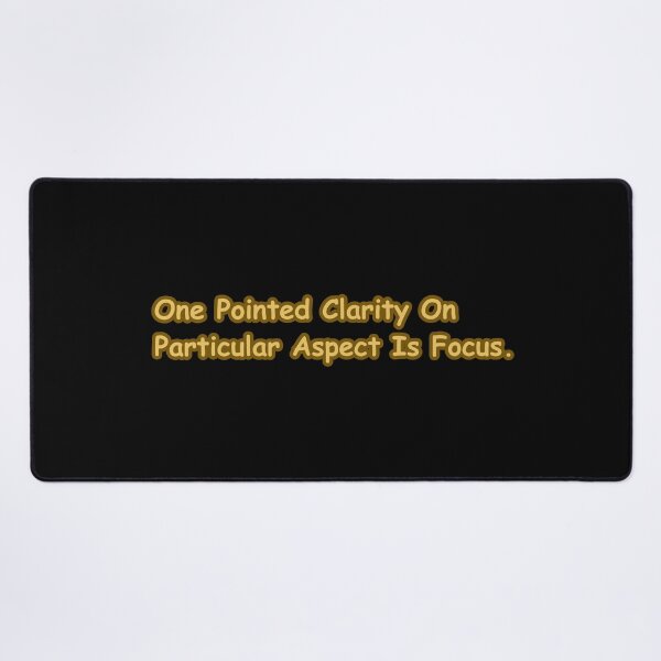 Item preview, One Pointed Clarity On Particular Aspect Is Focus – Productivity And Mindfulness Quote Typography designed and sold by CapriCreatives.