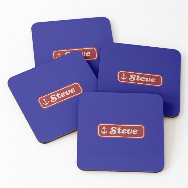 Item preview, Retro Nautical Name Badge Duo – Ice Cream Shop Vibes designed and sold by Grind107.