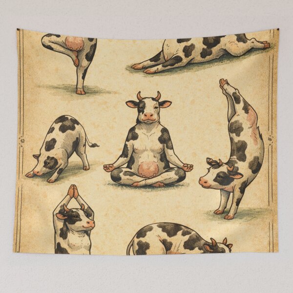 Item preview, Yoga retreat with cows designed and sold by Mauswohn.