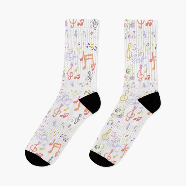 Item preview, Music notes on white background. Various signs of music notes. Colourful music notes background  designed and sold by Giree07.