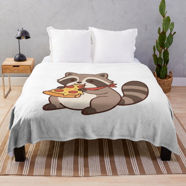 Item preview, Snack Time Raccoon - Cute Pizza Trash Panda designed and sold by TKDigitalDesign.