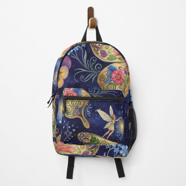 Item preview, Goldenwing Lantern Fairies – Enchanted Butterfly Garden Seamless Pattern designed and sold by Oonward2021.