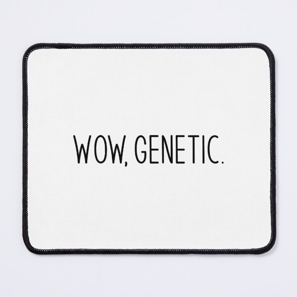 Item preview, Wow, Genetic - Heated Rivalry Quote Sticker Art, Ilya Rozanov, Shane Hollander designed and sold by RosefinchArt.