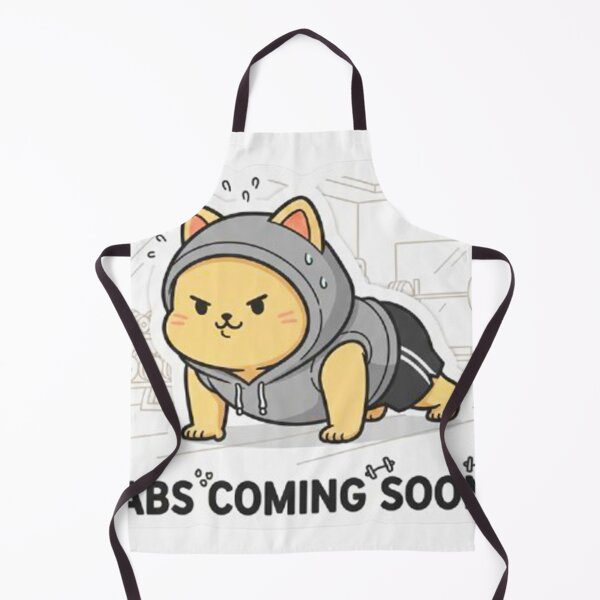 Item preview, Cute Mochi Paw Gym Cat Abs Coming Soon - Funny Kawaii Fitness Kitten Workout designed and sold by MT-Hub | Art for Every Soul.