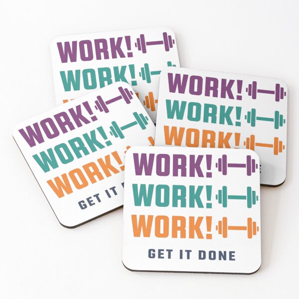 Item preview, Work Motivation Typography – Get It Done Gym & Hustle Design designed and sold by IvannaMoroz.