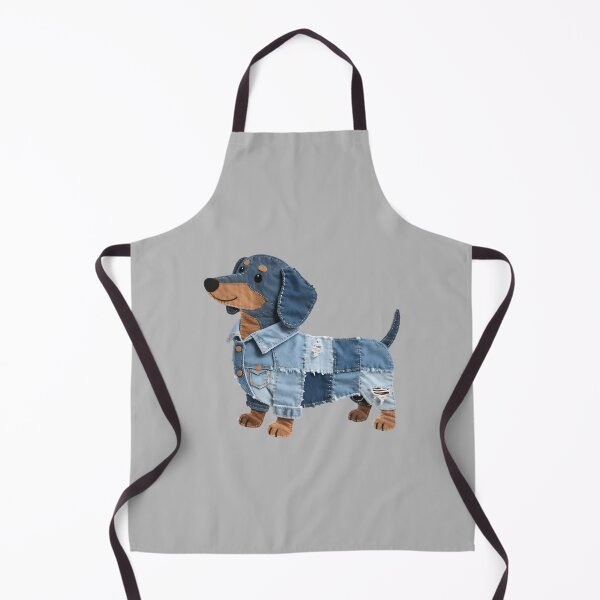 Item preview, Dachshund Pattern Denim Patchwork Art Funny Dachshund Dog designed and sold by mjohnson9.