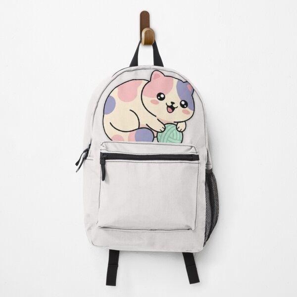 Item preview, Cute Pastel Cat Playing with Yarn | Kawaii Cat Sticker designed and sold by prachiuke264.