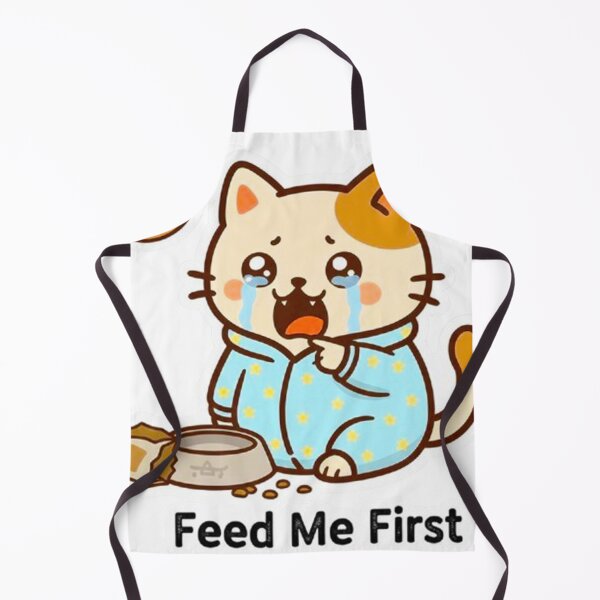 Item preview, Cute Mochi Paw Hungry Cat - Feed Me First Funny Kawaii Crying Kitten in Pajamas designed and sold by MT-Hub | Cute Aesthetic Art, Stickers & Phone Cases.
